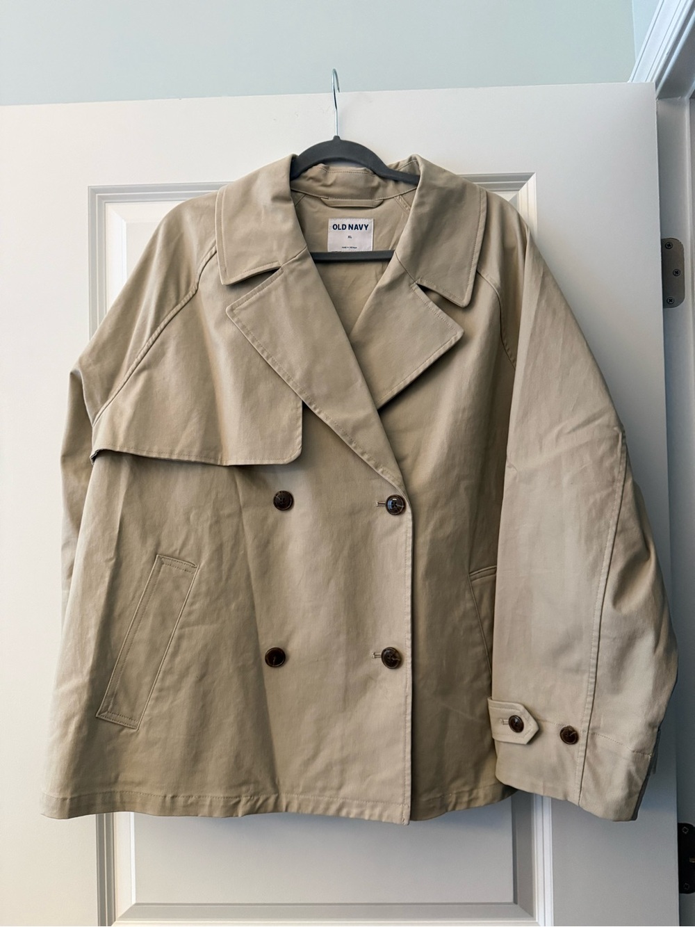 Cropped Trench Coat - oversized fit